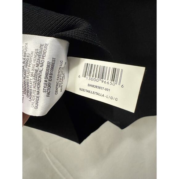 Herve Leger Mesh Sleeve Intarsia Bodycon Mini Dress Black Size L NWT Cocktail - Picture 5 of 8